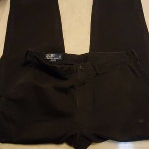 MENS RALPH LAUREN BLACK SLACKS 34/30